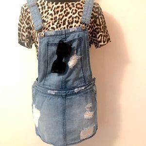 Carmar Distressed Denim Skirtall (S)